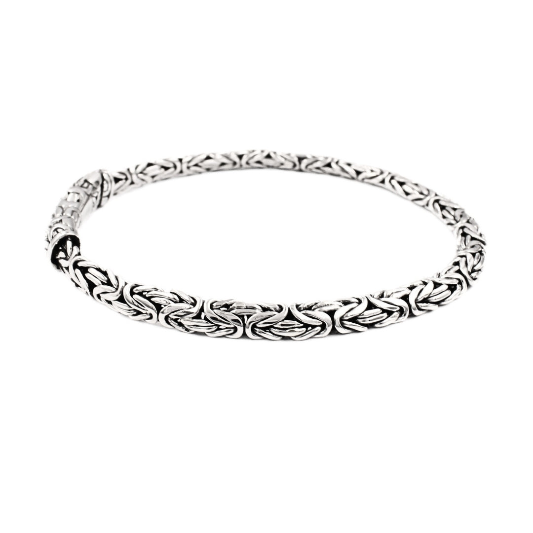 Heritage Byzantine Weave Silver Link Chain