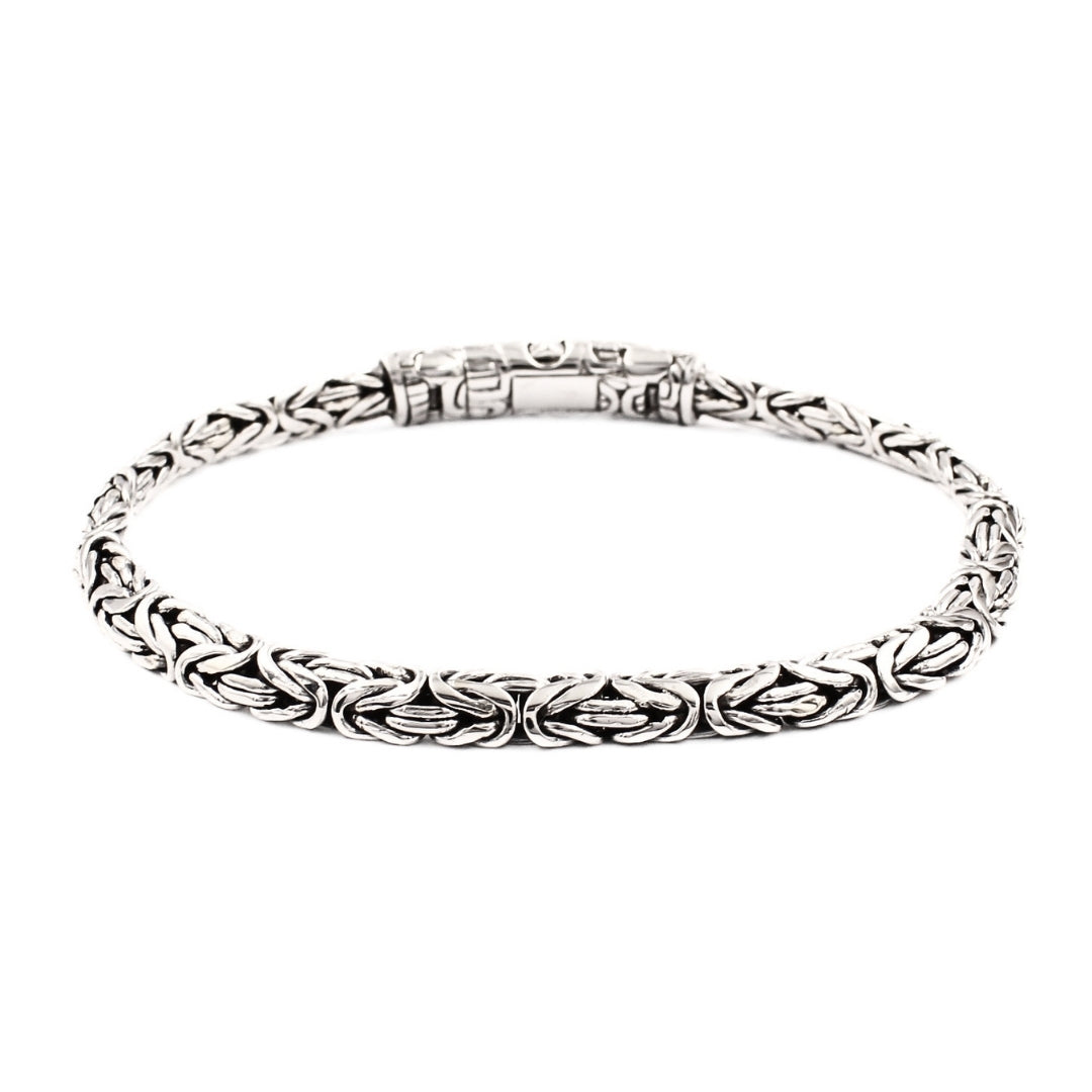 Heritage Byzantine Weave Silver Link Chain