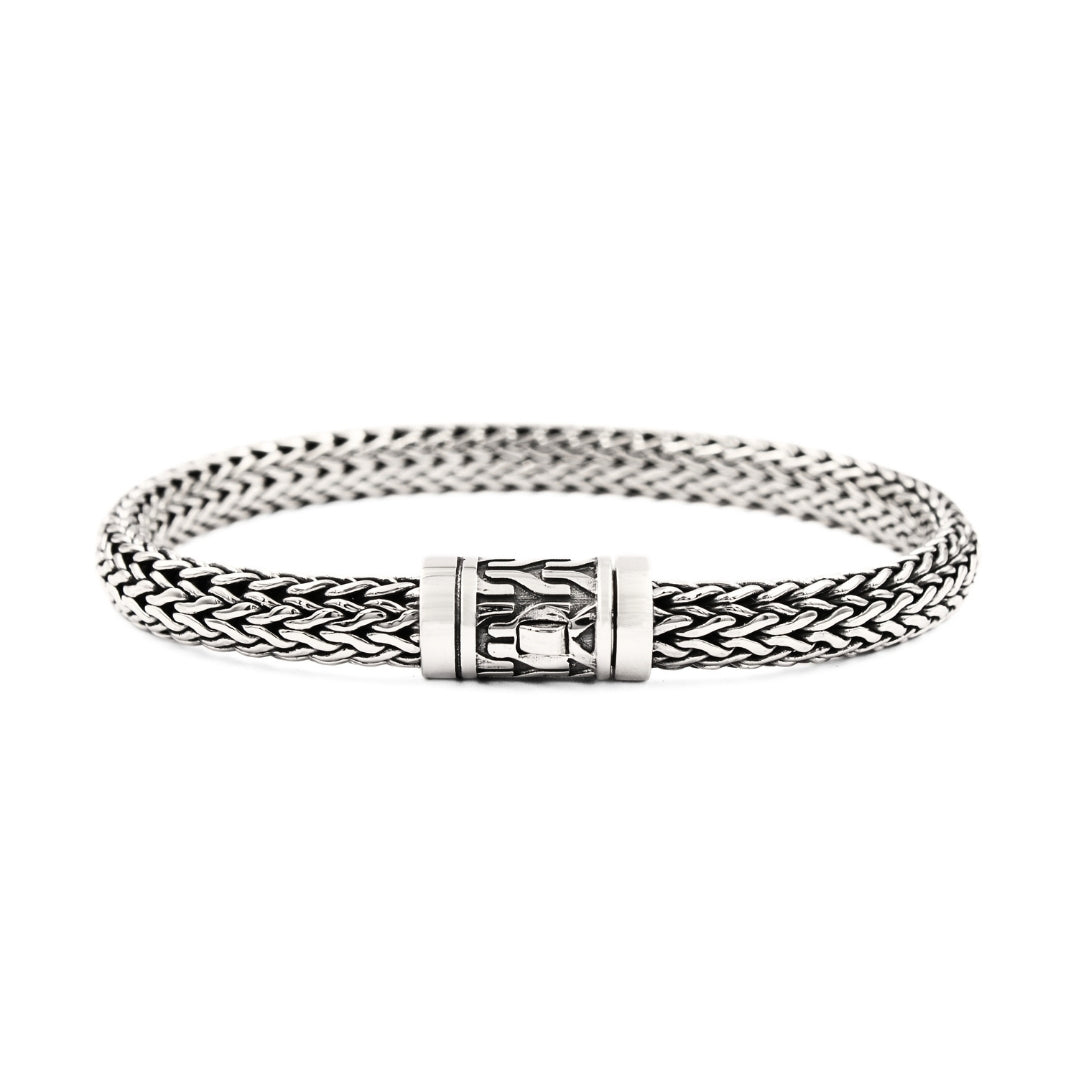 Dragon Bone Silver Bracelet - 925 Sterling