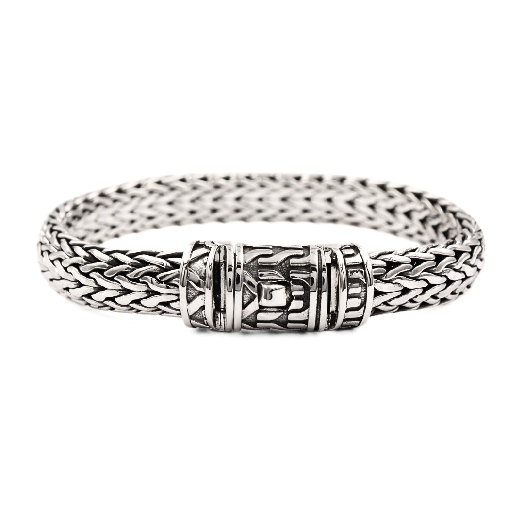 Tulang Naga Silver Bracelet 10mm - 925 Sterling
