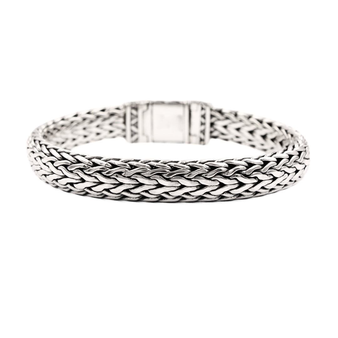 Tulang Naga Silver Bracelet 10mm - 925 Sterling