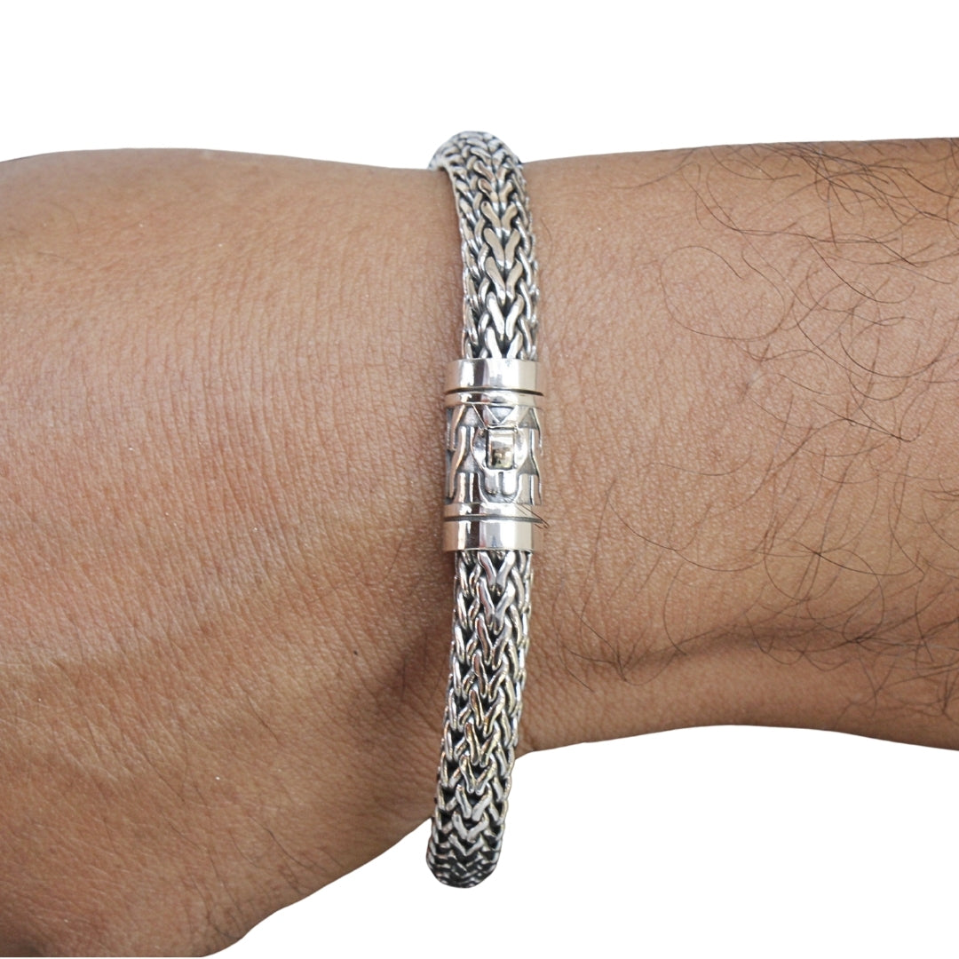 Dragon Bone Silver Bracelet - 925 Sterling