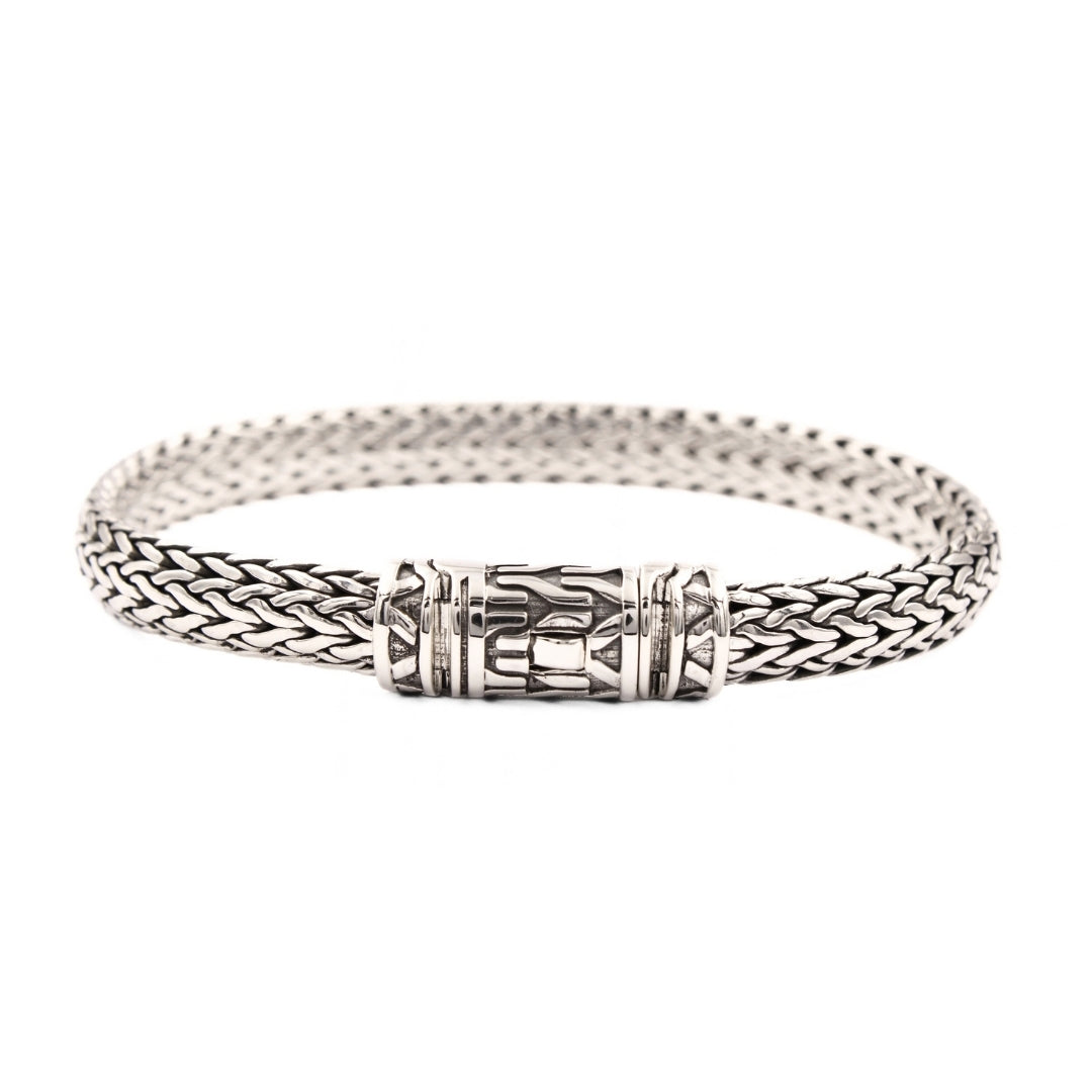 Tulang Naga Silver Bracelet 8mm - 925 Sterling