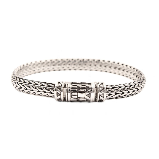 Tulang Naga Silver Bracelet 8mm - 925 Sterling