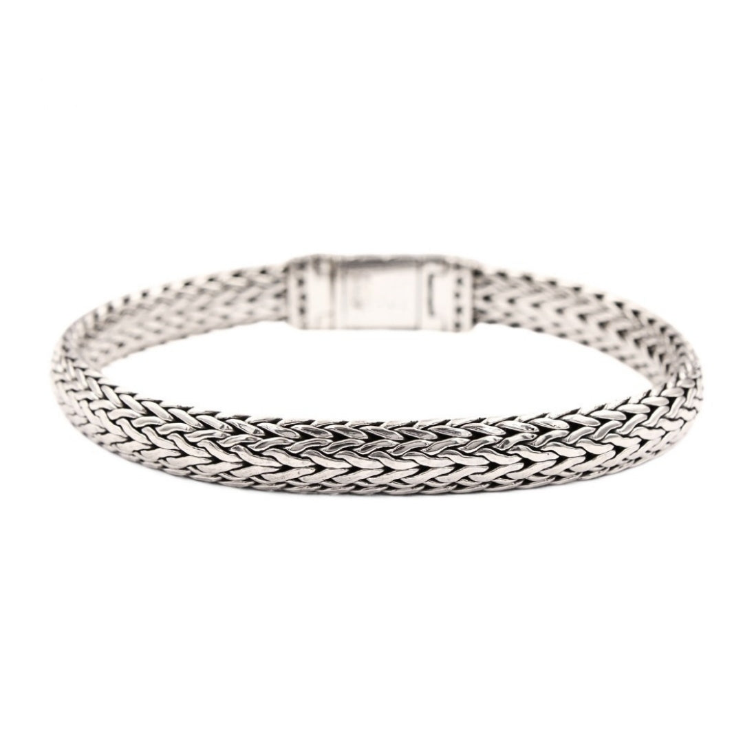 Tulang Naga Silver Bracelet 8mm - 925 Sterling