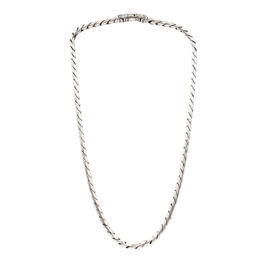 Artisan Bekel Weave Necklace in Sterling Silver, 5mm