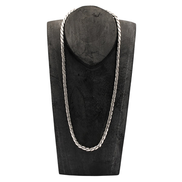 Artisan Bekel Weave Necklace in Sterling Silver, 5mm