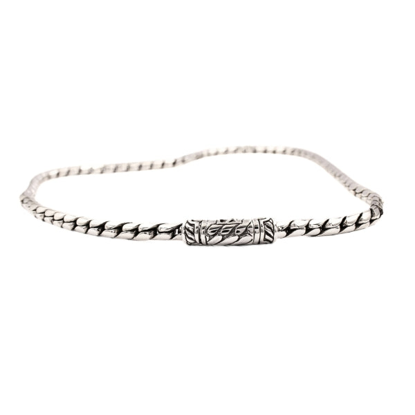 Artisan Bekel Weave Necklace in Sterling Silver, 5mm