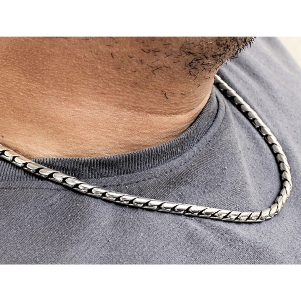Artisan Bekel Weave Necklace in Sterling Silver, 5mm