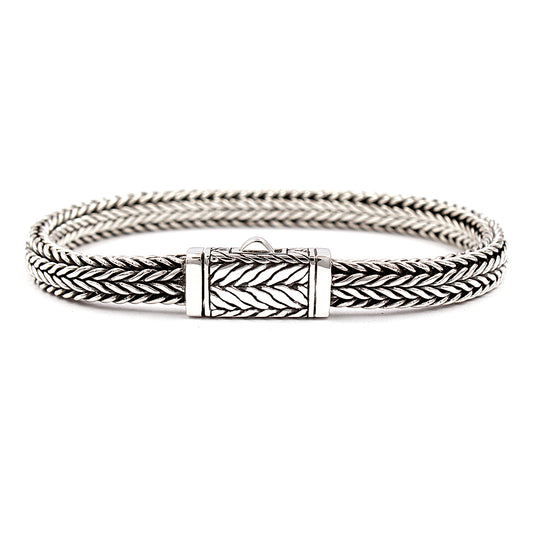 Tulang Naga Heritage Bracelet, Artisan Sterling Silver