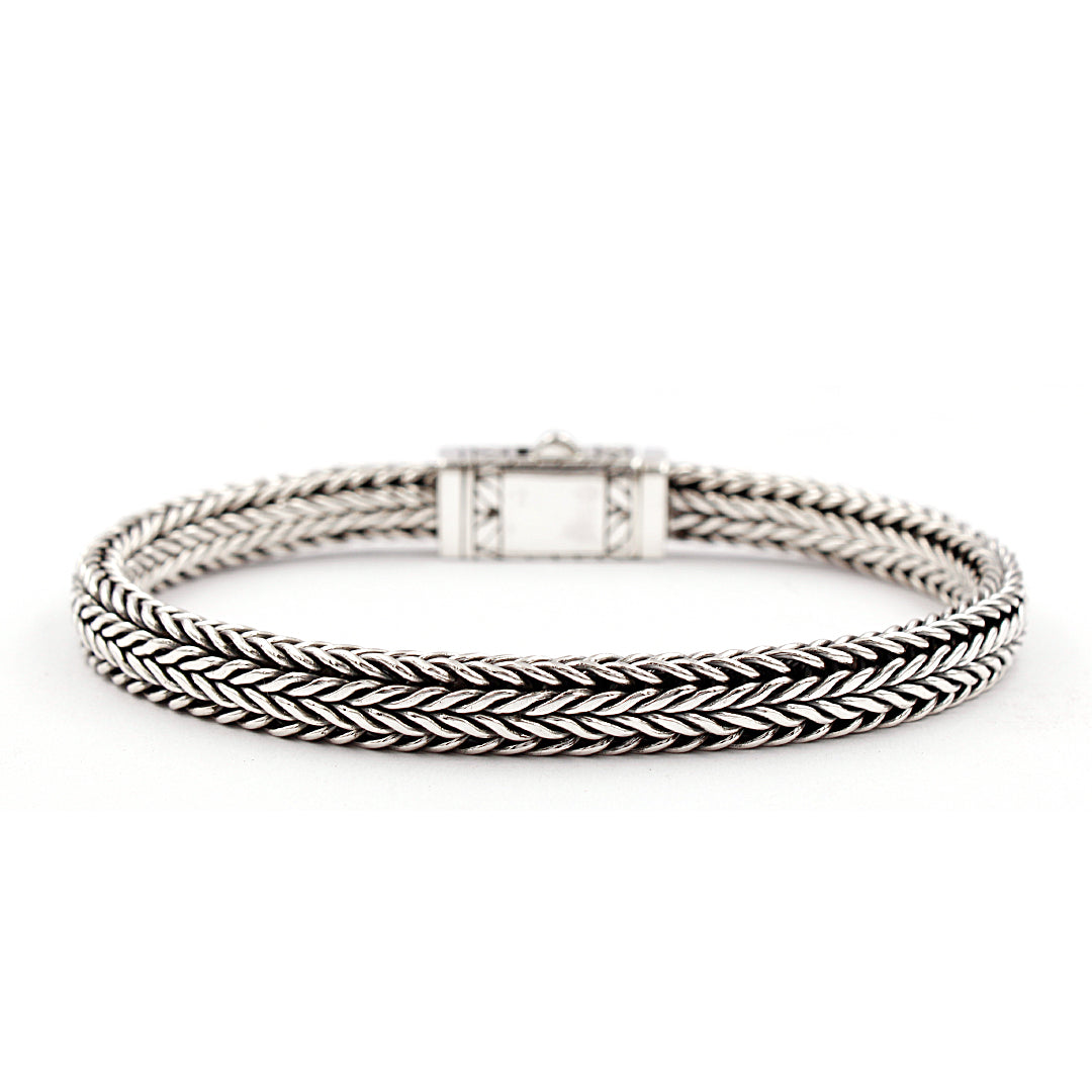 Tulang Naga Heritage Bracelet, Artisan Sterling Silver
