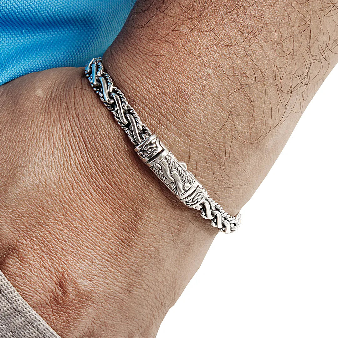Padian Tali Air Flat Bracelet, Artisan Sterling Silver Jewelry