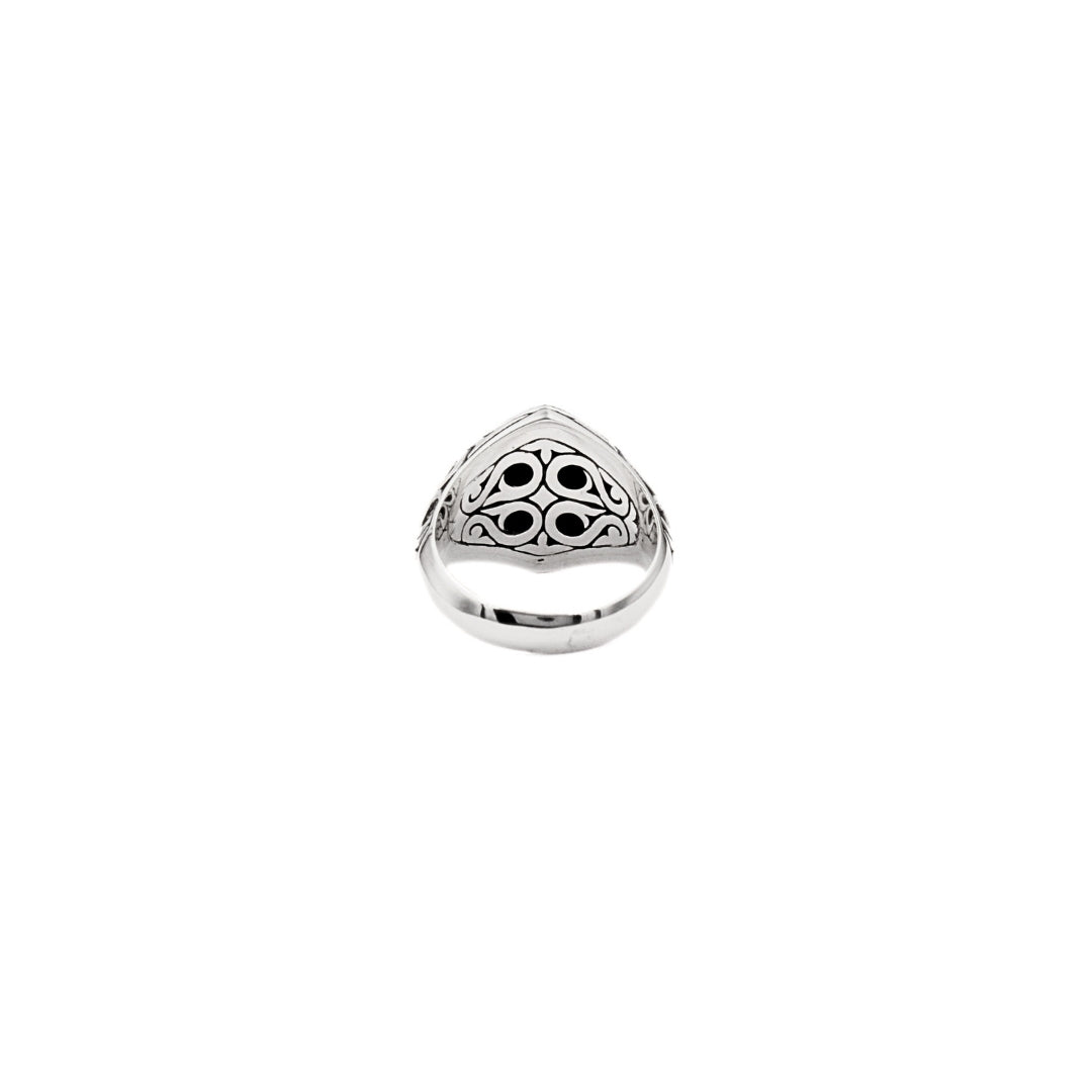 Ring Dual Tone Bali Motif