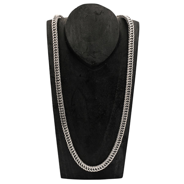 Kelabang Heritage Necklace, 7mm Sterling Silver Artisan Design