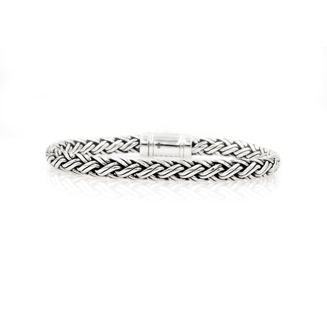 Sterling Silver Bracelet Unisex- Padian double