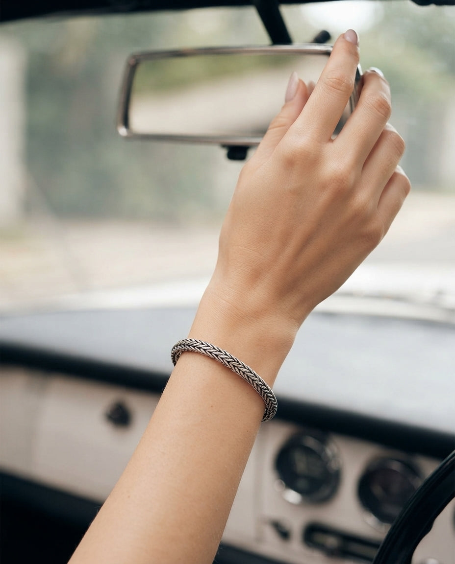 Sterling Silver Bracelet Tulang Naga