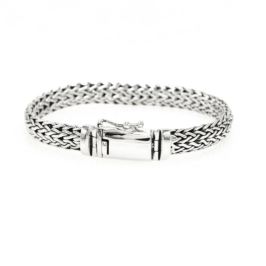 Sterling Silver Braided Bracelet for Men's