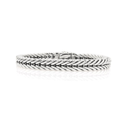 Sterling silver Braided Men's Bracelet