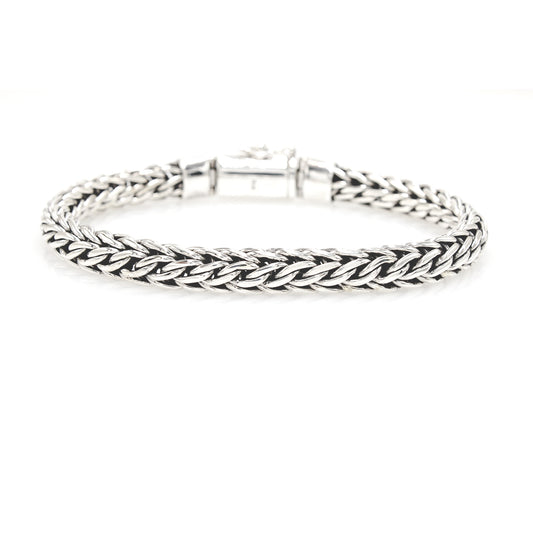 Men's Sterling Silver braided bracelet