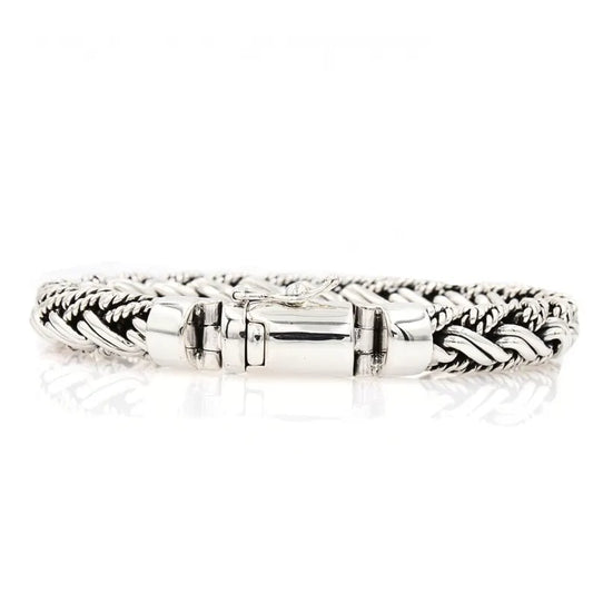 Sterling Silver Handmade Bali Bracelet Padian Double Taliair 6mm Wide