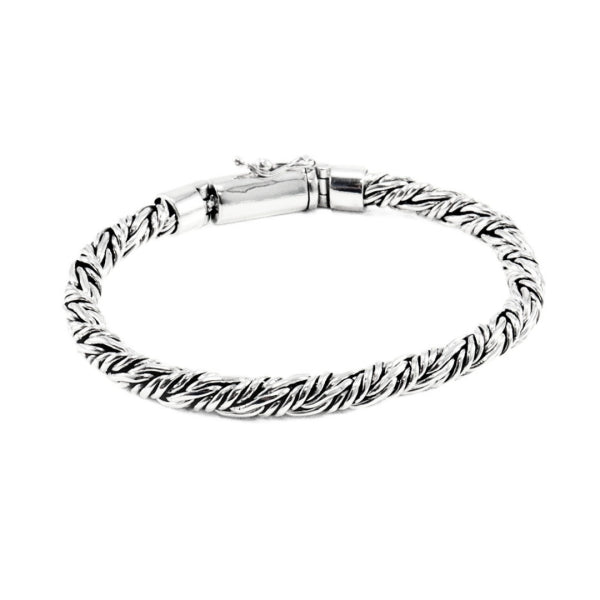 Plintir Heritage Sterling Silver Bracelet, 5mm