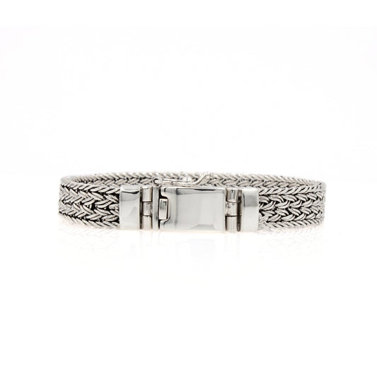 Sterling silver bracelet 10mm wide-Thailand