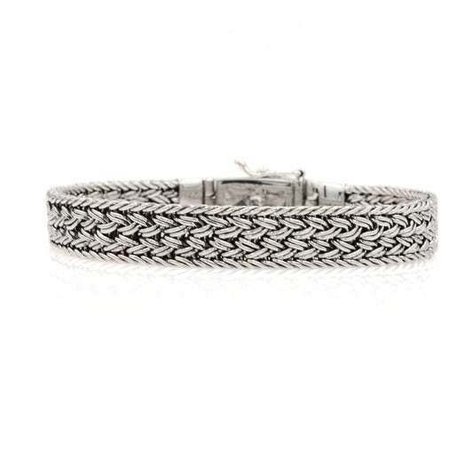 Sterling silver bracelet 10mm wide-Thailand